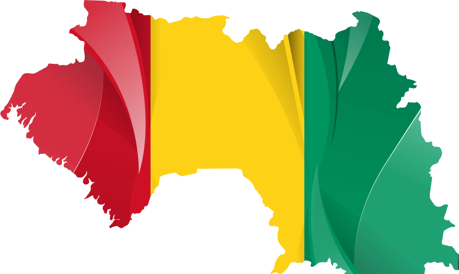Carte simplifiee de la Republique de Guinee